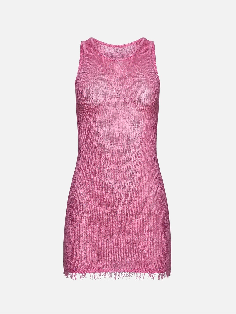 Asta Resort Natalia Pink Shimmer Knit Dress Mini XS Sequin Cute Party Cocktail - Picture 6 of 9